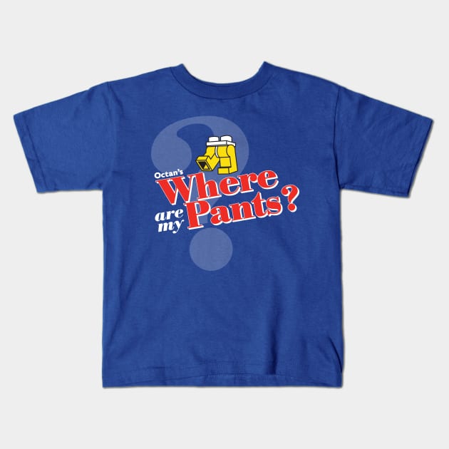 Where Are My Pants? Kids T-Shirt by MindsparkCreative
